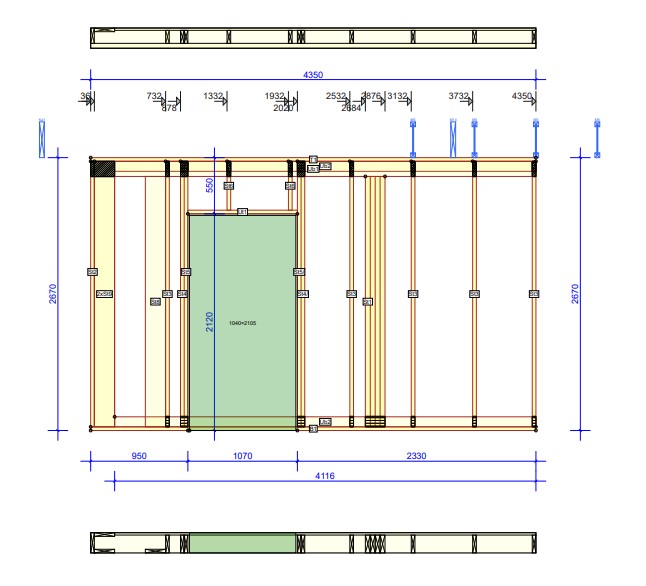Slik ser pre-cut tegninger ut -  byggeplassmappen